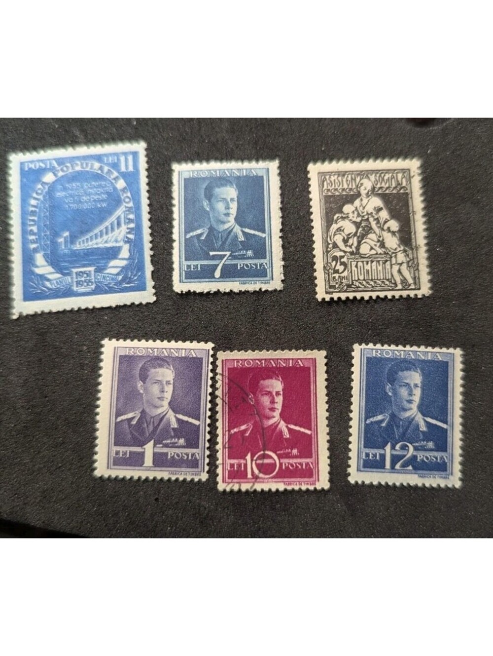 Romania 1951 Posta Populara Planul Cincinal & 1940s King Michael Stamp Selection